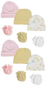 Boys Girls Caps and Mittens (Pack of 12)