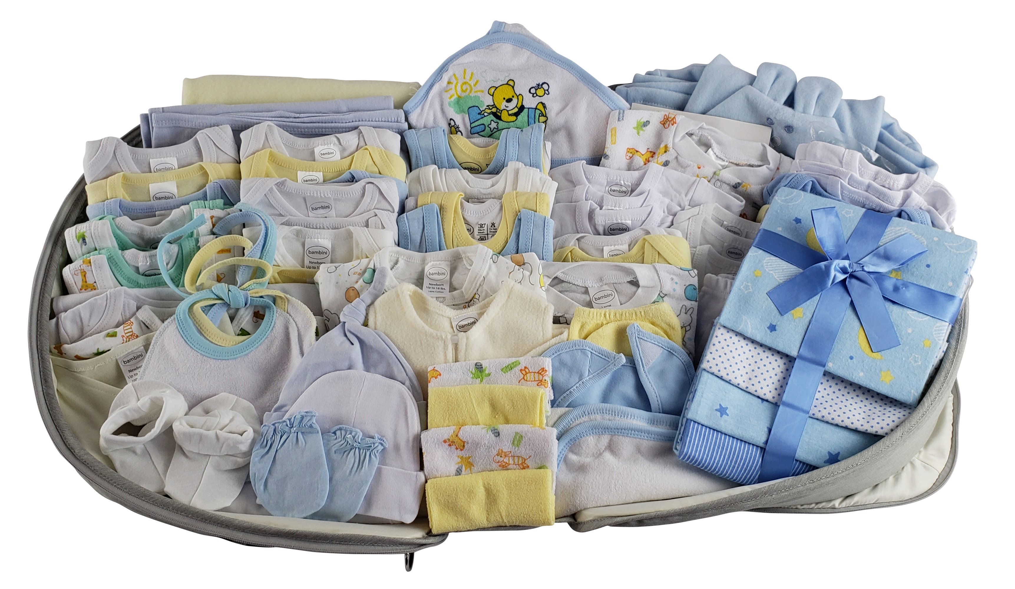 Boys 80 pc Baby Clothing Starter Set with Diaper Bag Boys 80 pc Baby Clothing Starter Set with Diaper Bag