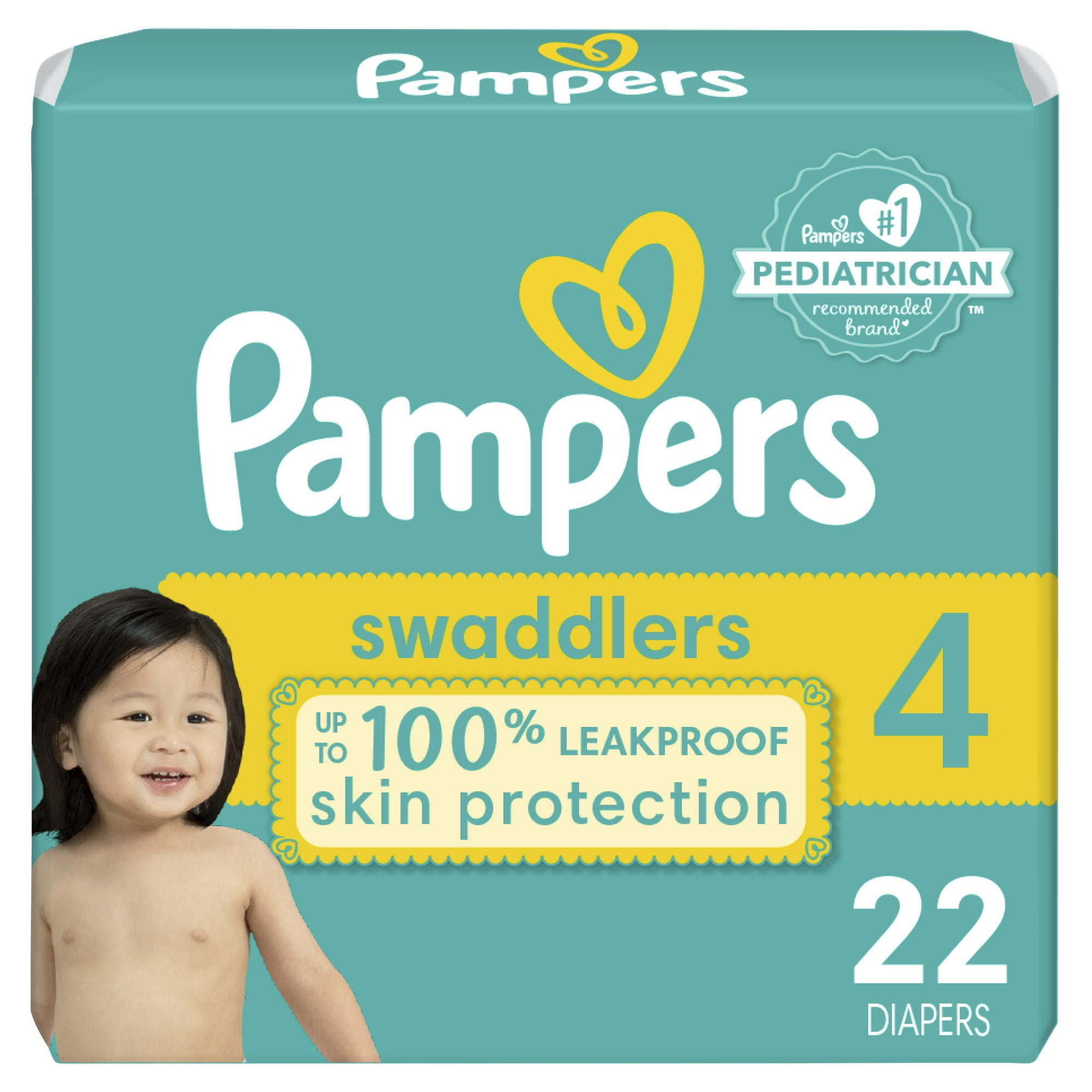 Pampers Swaddlers Diapers Size 4, 22 Count Pampers Swaddlers Diapers Size 4, 22 Count