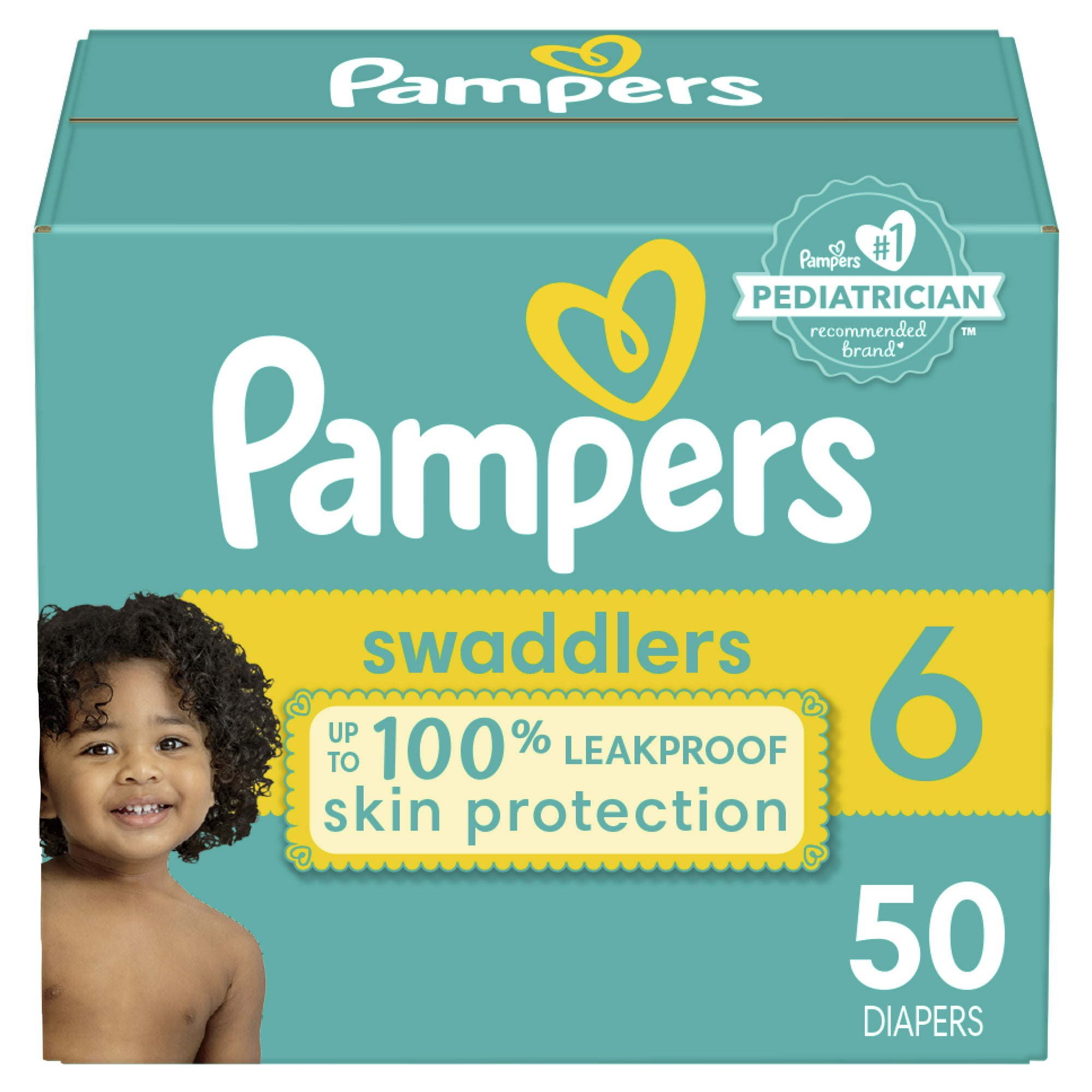 Pampers Swaddlers Diapers Size 6, 50 Count Pampers Swaddlers Diapers Size 6, 50 Count